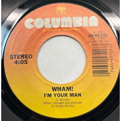 Wham! I'm Your Man / Do It Right 45 Pop 1985 George Michael Columbia 38-05721 - Image 1 of 4