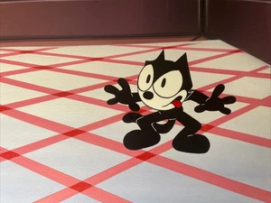 FELIX THE CAT Animation Cel Vintage Cartoons Produktion Kunst Hintergrund Selten I8 - Bild 1 von 2