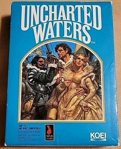Uncharted Waters - (1991 PC, Koei) Big Box IBM 5.25" MS-DOS Completo CIB - Imagen 1 de 14