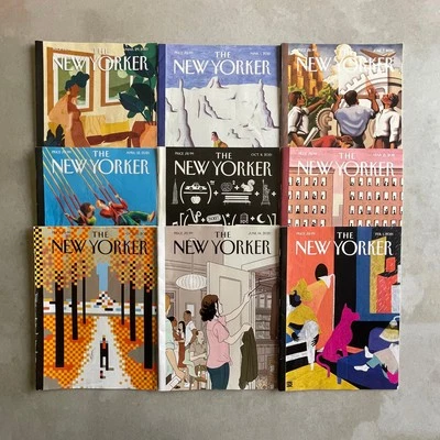 Nine 2021 New Yorker Magazine Issues • No Subscription Labels! - Image 1 of 4