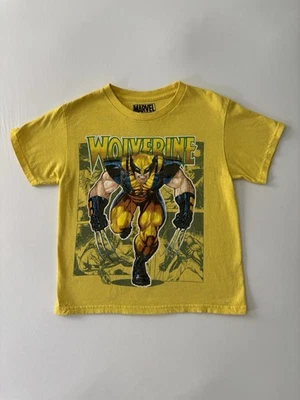 Kids Vibrant Yellow Marvel Wolverine Graphic Short Sleeve Tee - Image 1 of 4