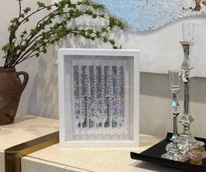 SHEM TOV "CANDELE CON PREGHIERA" SCULTURA 3D ORIGINALE INCORNICIATA FIRMATA A MANO COA - Foto 1 di 5
