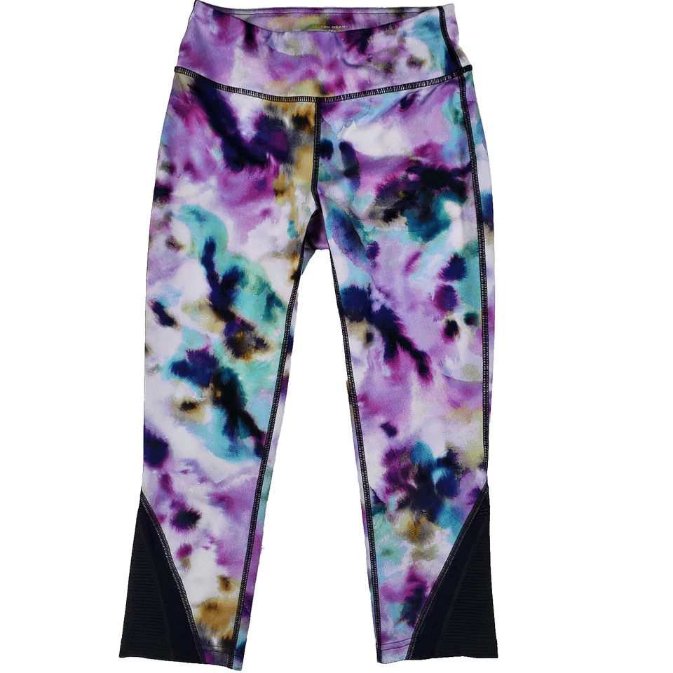 Leggings de ejercicio Tek Gear para mujer talla pequeña multicolor recortados pantalones de entrenamiento Foto 1 de 4