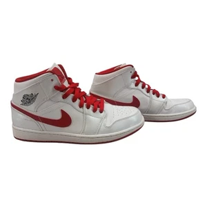 Nike Air Jordan Mid Sz 10.5 US Men’s 554724-101 Red and White 3353 - Picture 1 of 10