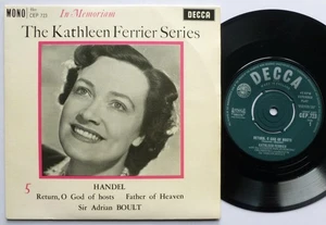 Kathleen Ferrier In Memorium EP Decca CEP723 EX/EX 1957 picture sleeve, In Memo - Picture 1 of 9