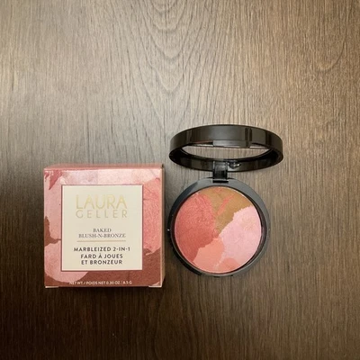 Laura Geller Baked Blush-n-Bronze Marbleized 2-in-1 - Rose Bronze 0.30oz/8.5g - Image 1 of 4
