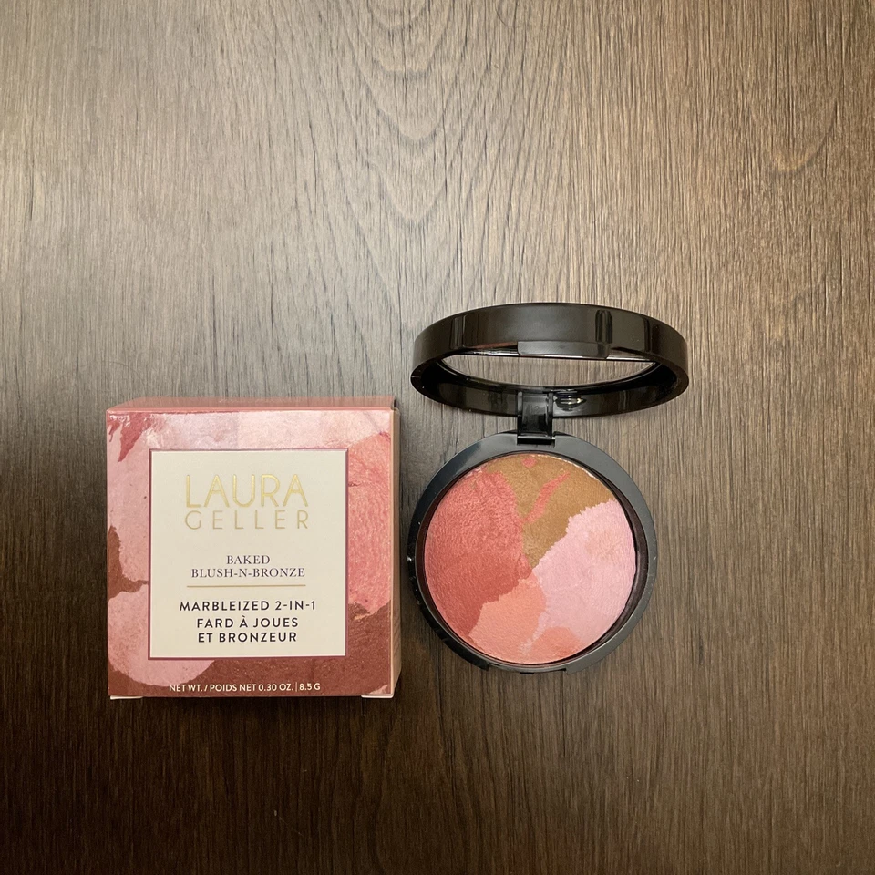 Laura Geller Baked Blush-n-Bronze Marbleized 2-in-1 - Rose Bronze 0.30oz/8.5g - Image 1 of 4