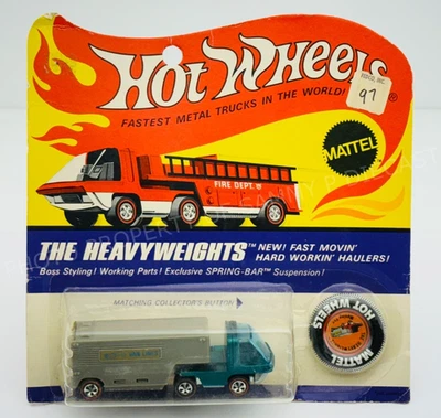 Hot Wheels Redline MOVING VAN Aqua Dark Int Heavyweights NEW in BLISTERPACK !!! - Image 1 of 4