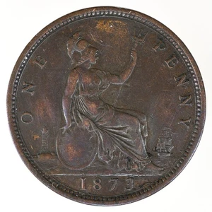 Gran Bretaña 1873 1 centavo KM#749 - Imagen 1 de 2