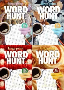 Large Print Word Hunt - All New Puzzles - Vol.157,158,159,160 - Picture 1 of 2