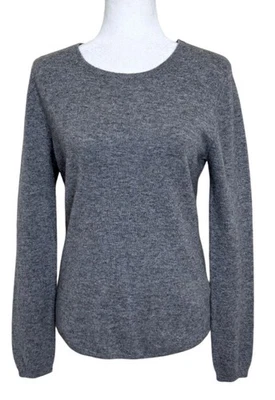 Allude Womens Gray 10% Cashmere Sweater Soft Long Sleeve Pull-Over Size L - Image 1 of 4