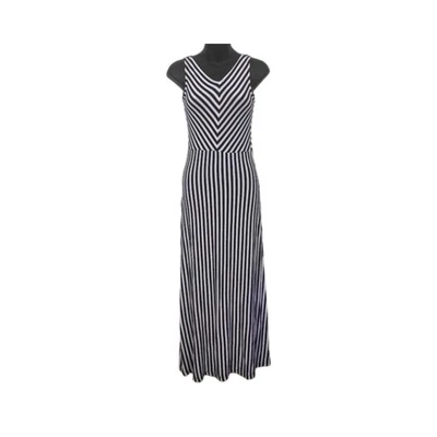 Maxi Vestido Crazy 8 Rayas Sin Mangas Informal Largo Talla L (10/12) Foto 1 de 2