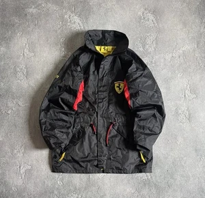 Ferrari XL Official Jacket Zip Nylon Coat Parka Vintage Bomber Racing 90s - Picture 1 of 16