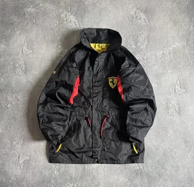 Ferrari XL Official Jacket Zip Nylon Coat Parka Vintage Bomber Racing 90s  - Image 1 of 4