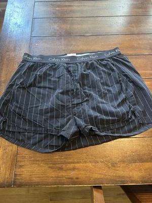Calvin Klein CK Vintage 90s Boxers Underwear Black/White Plaid Flannel - Image 1 of 2