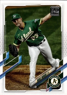 2021 Topps #329 Mike Minor Oakland Athletics - Image 1 of 2