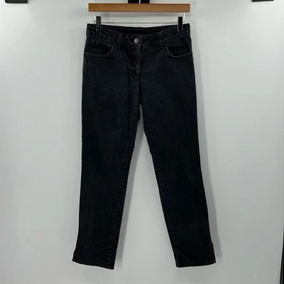 Pantalones de mezclilla ajustados Alexander McQueen puño dividido con bolsillo de calavera - negros - 40 Foto 1 de 4