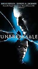 Unbreakable (Vhs, 2001) Samuel L Jackson Bruce Willis M Night Shyamalan