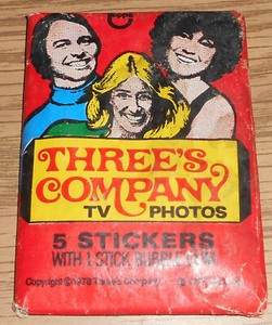 Topps Three's Company Wax Pack dated  1978