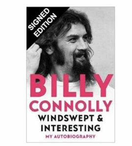 *SIGNED EDITION* Windswept & Interesting by Billy Connolly SIGNED HARDBACK BOOK - Foto 1 di 3