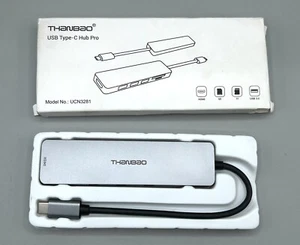 USB C Hub Multiport Adapter - 7 in 1 Dongle with 4K HDMI Output, 3 USB 3.0 Ports - Picture 1 of 4