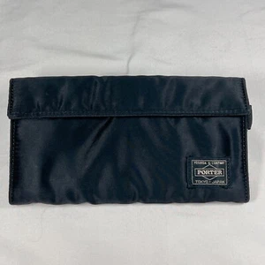 Yoshida  PORTER Tanker Long WALLET Black  Good Condition Nylon Unisex - Picture 1 of 15