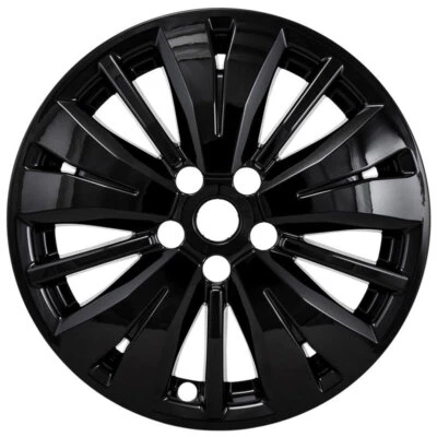 ONE FITS SOME 2017-2020 NISSAN PATHFINDER 18" GLOSS BLACK WHEEL SKIN IMP-488BLK - Image 1 of 4