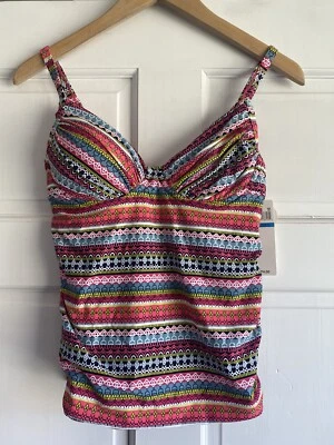 Camiseta de baño Tankini con aros M47 Anne Cole 34D Foto 1 de 3