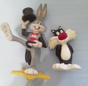 1990 * Bugs Bunny PVC Star Warner Bros Applause + Sylvester The Cat  - Picture 1 of 5