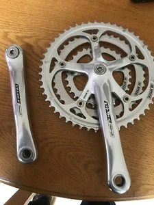CAMPAGNOLO VELOCE TRIPLE 10SPD CHAINSET 175MM 30/39/50 NICE USED CONDITION - Picture 1 of 8