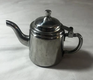 Vintage DFC 18-8 Edelstahl Japan Teekanne mit Klappdeckel 4,25 cm hoch - Bild 1 von 6