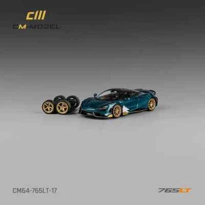 CM MODEL - CM64-765LT-17 Mclaren 765LT Metallic black green - Picture 1 of 8