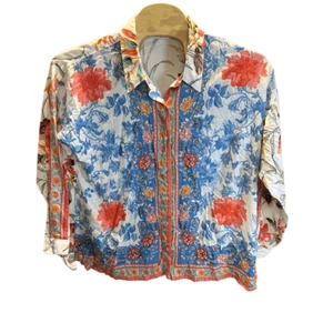 Soft Surroundings 2XL Floral Button Up Women's Shirt - Picture 1 of 6