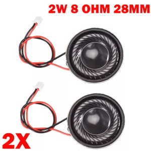 Altavoz magnético micro interno 2W 8 Ohm 2 piezas 28 mm de diámetro con cable pin - Imagen 1 de 11