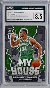 2022 Panini Donruss Optic Giannis Antetokounmpo My House CGC 8.5 - Picture 1 of 2