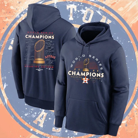 Houston Astros 2022 World Series Champs Signature Hoodie Gift Fan All Size Cover