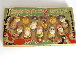 Vintage Snow White and the Seven Dwarfs Figural Sugar Candy in it's Original Box