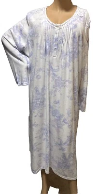 Camisón Miss Elaine 3X tejido acurrucarse lavanda/tulipán Foto 1 de 4