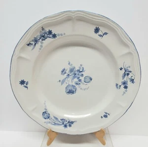 Jardin Bleu Backstein Ofen Teller 11" blau Blume Design Steinzeug - Bild 1 von 3