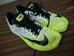 Nike HOMBRE Air Zoom Elite 9 Negro/Blanco/Voltio 863769 701 Zapato para Correr Tenis 14 - Imagen 1 de 10