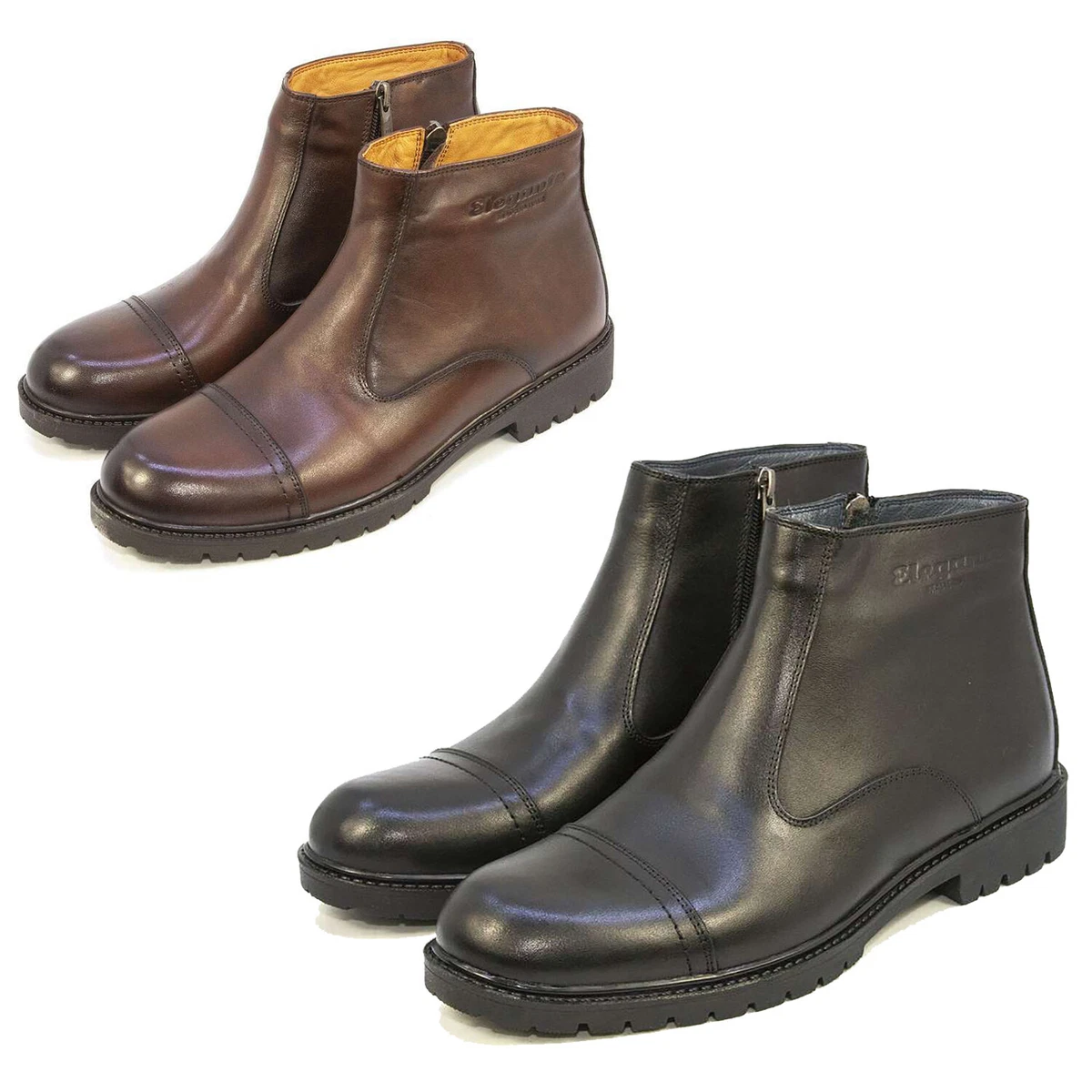 33160-00 Botas De Doble Cremallera Para Hombre, Color