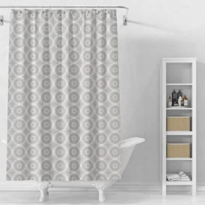 Shower Curtain Liner, 4G PEVA Shower Liner, Plastic Waterproof Annual Ring - Image 1 of 4