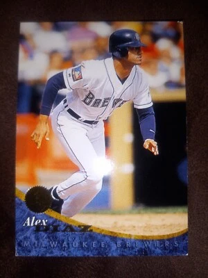 1994 Leaf Alex Diaz Milwaukee Brewers Baseball Team Vintage Collectors Card #250 - Image 1 of 2