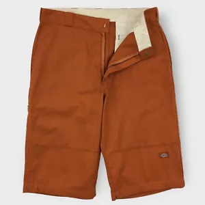 Vintage Y2K Dickies Mens Shorts Canvass Orange Size 36 Loose Baggy Long Inseam - Picture 1 of 7