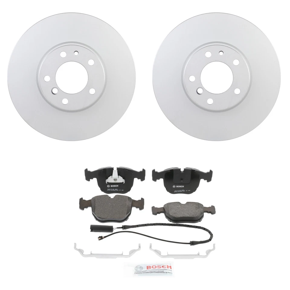 Kit de pastillas de freno de disco semi-métricas Quietcast rotores delanteros Bosch de 324 mm para E38 740iL i Foto 1 de 1