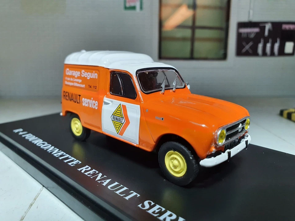 1:43 Renault R4 Service Van 4L 1968 Diecast IXO Atlas Dealer Garage Scale Model - Image 1 of 4