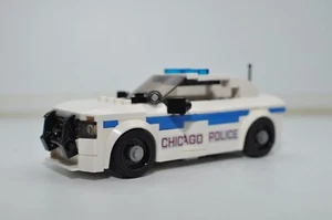 Police Car Charger White Custom Model Built and Compatible with LEGO® Bricks - Picture 1 of 2