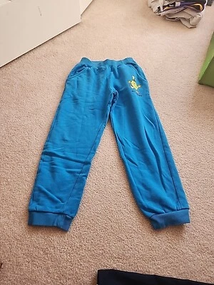Baleno Juniors Kids Girls Blue Mr. Funny Little Miss Cuffed Sweatpants Size 8 - Image 1 of 4