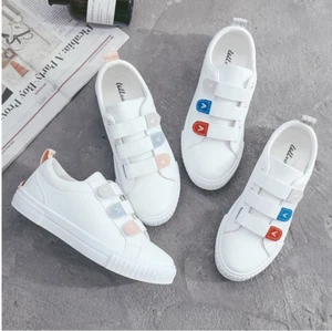 Damen Freizeitschuhe Herbst Sneaker Kunstleder Klettverschluss Atmungsaktiv Flach - Bild 1 von 7