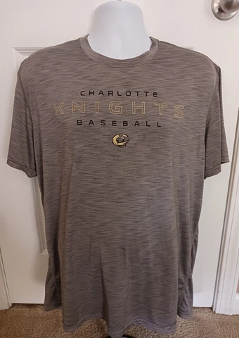 Charlotte Knights Baseball Employee Owned Drifit 47 Brand Shirt Mens Large Cover